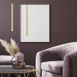 MONZA BRASS pendant lamp 1xG9 max 8W LED