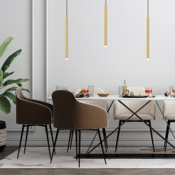 Lámpara colgante MONZA BRASS 1xG9 máx 8W LED