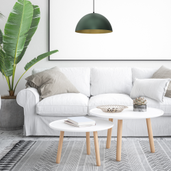 Pendant lamp BETA GREEN/GOLD 1xE27 35cm