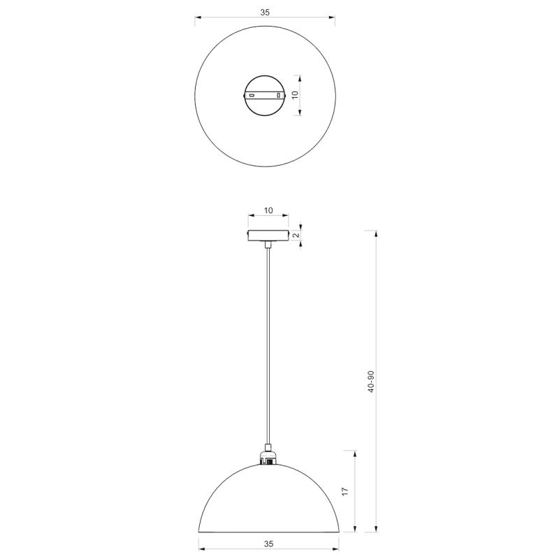 Lampa wisząca BETA GREEN/GOLD 1xE27 35cm