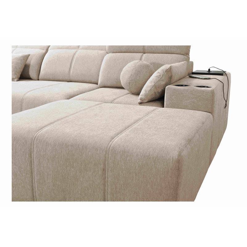 Milano I corner sofa bed in Plecionka fabric, Verita 75 – elegance and functionality in one