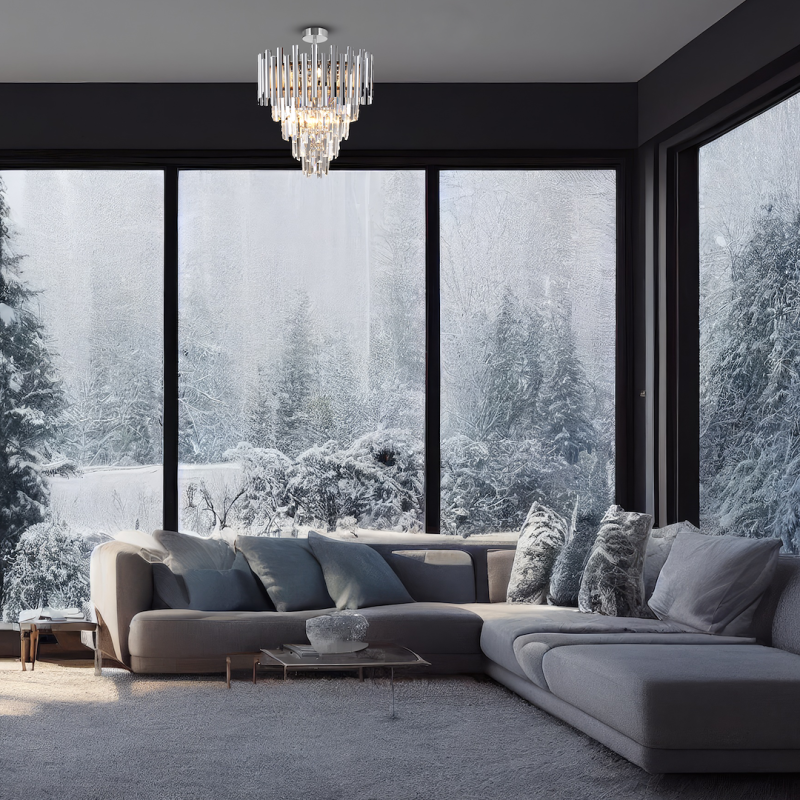 Lámpara de techo MADISON CROMO 9xE14