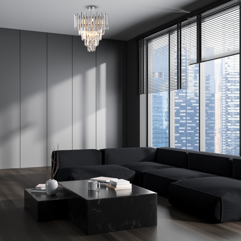 Lámpara de techo MADISON CROMO 9xE14