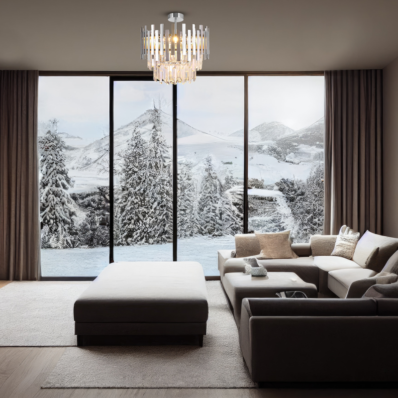 ASPEN CHROME Ceiling Lamp 6xE14