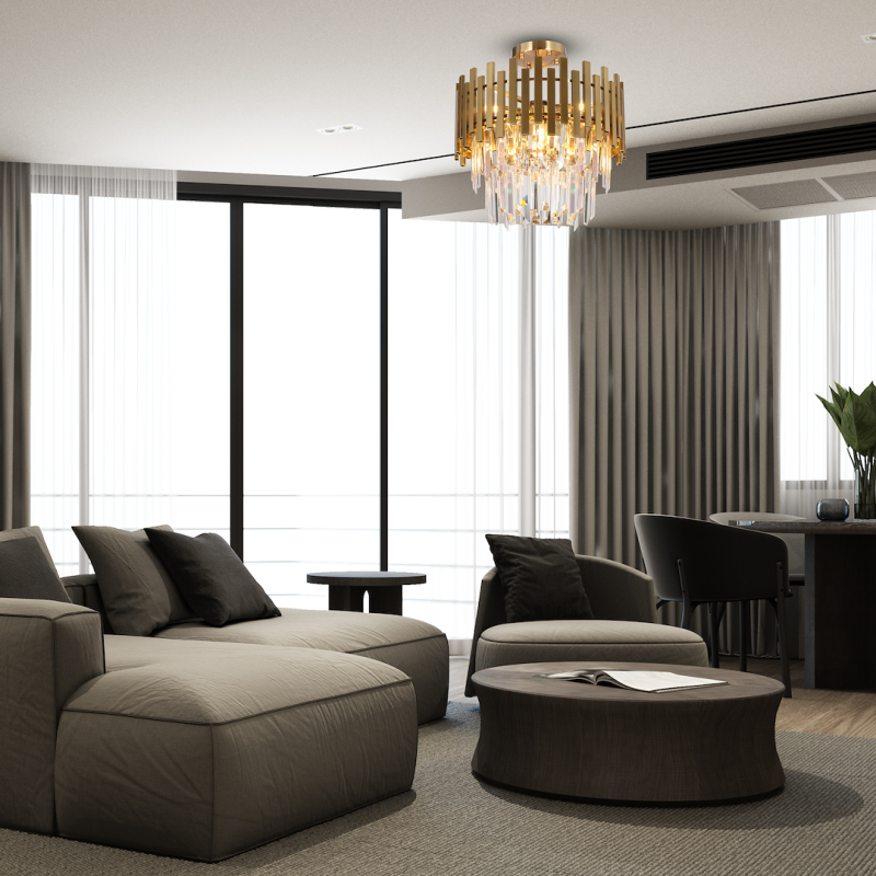 Deckenleuchte ASPEN GOLD 6xE14