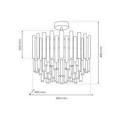 Стельова лампа ASPEN GOLD 6xE14