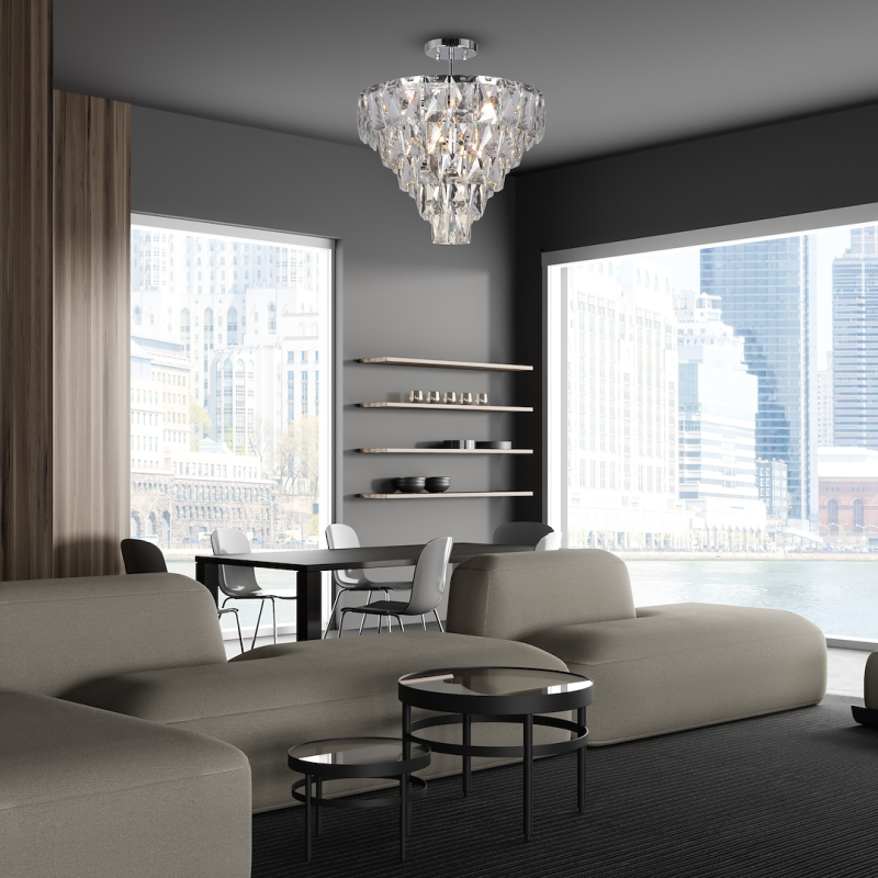 Deckenleuchte CHELSEA CHROME 6xE14