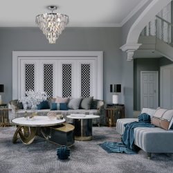 Стельова лампа CHELSEA CHROME 6xE14