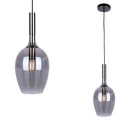 LUGANO SMOKED hanging lamp 1xE14