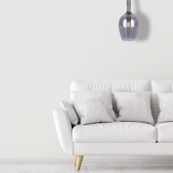 LUGANO SMOKED hanging lamp 1xE14