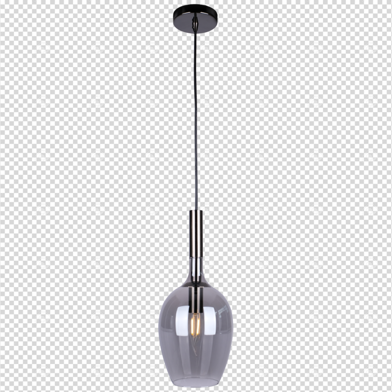 LUGANO SMOKED hanging lamp 1xE14