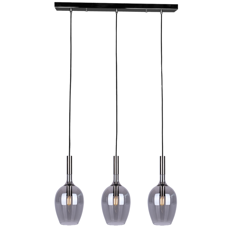 Lampa wisząca LUGANO SMOKED 3xE14
