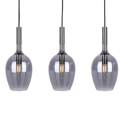 LUGANO SMOKED pendant lamp 3xE14