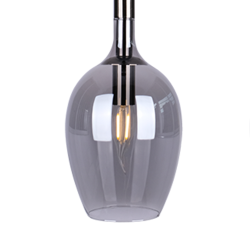 LUGANO SMOKED pendant lamp 3xE14