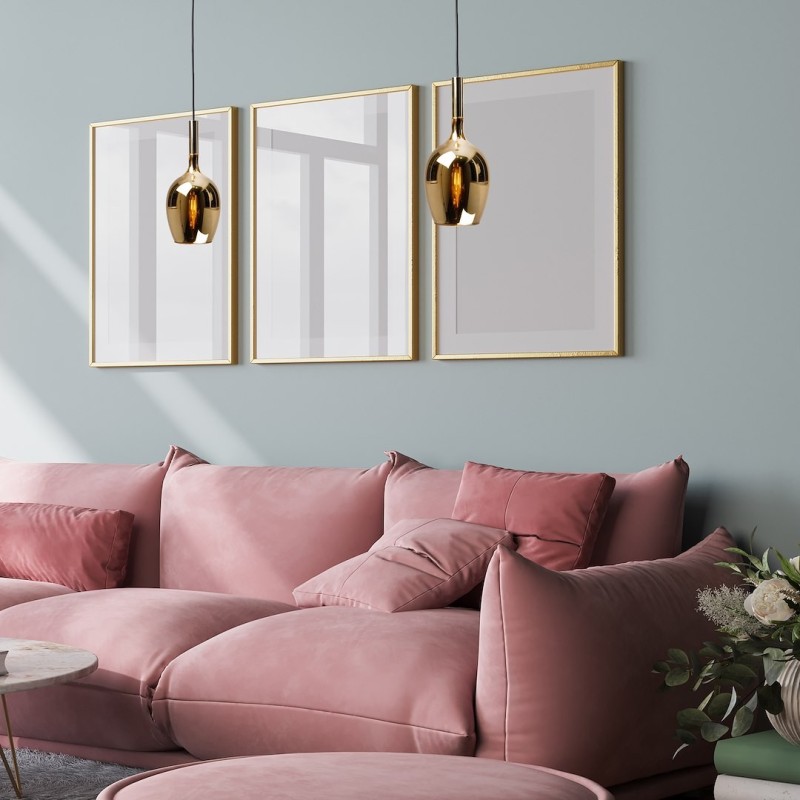 LUGANO GOLD pendant lamp 1xE14