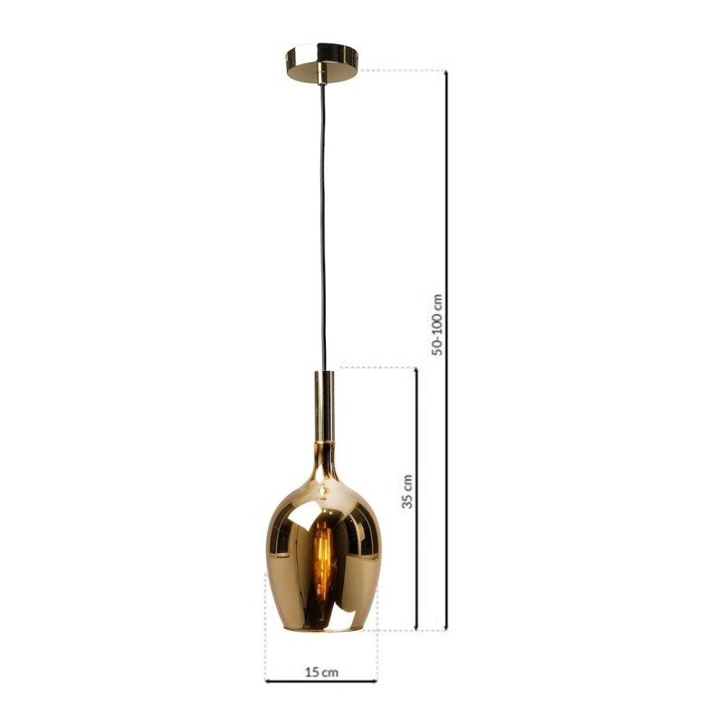 LUGANO GOLD pendant lamp 1xE14