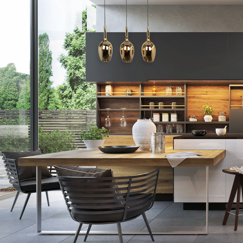 LUGANO GOLD pendant lamp 3xE14