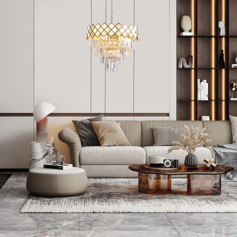 Lámpara de araña CARISMA GOLD 9xE14