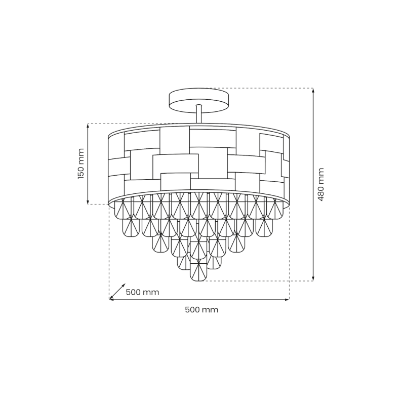 LUXURIA Ceiling Lamp 9xE14