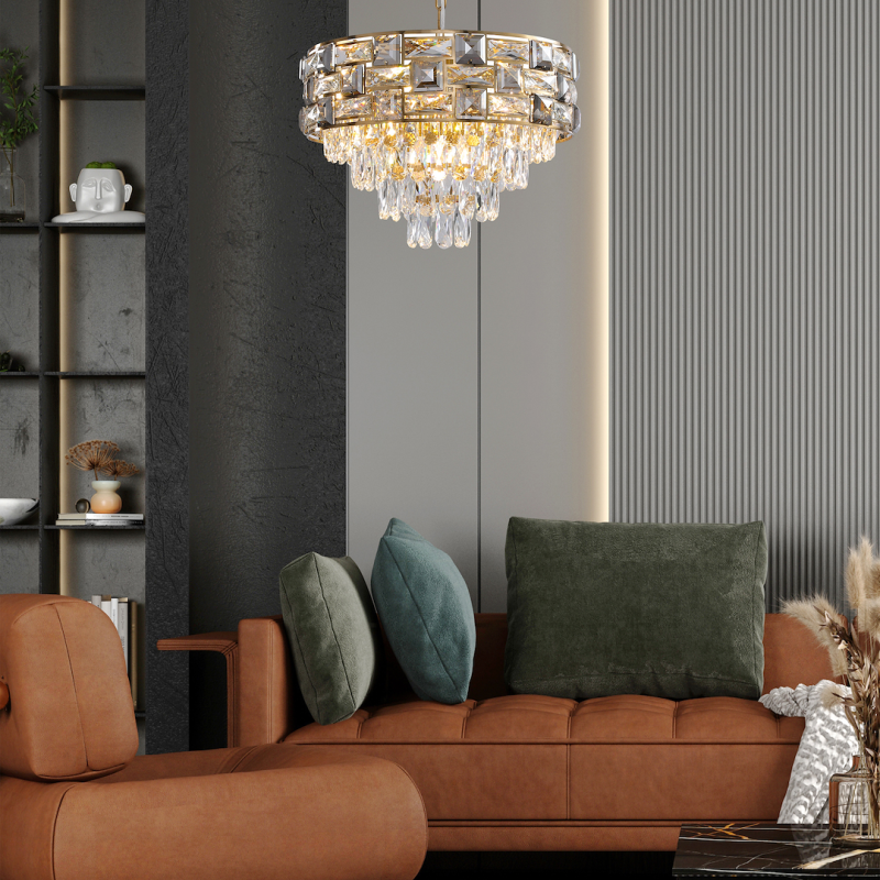 Lámpara de araña LUXURIA 9xE14