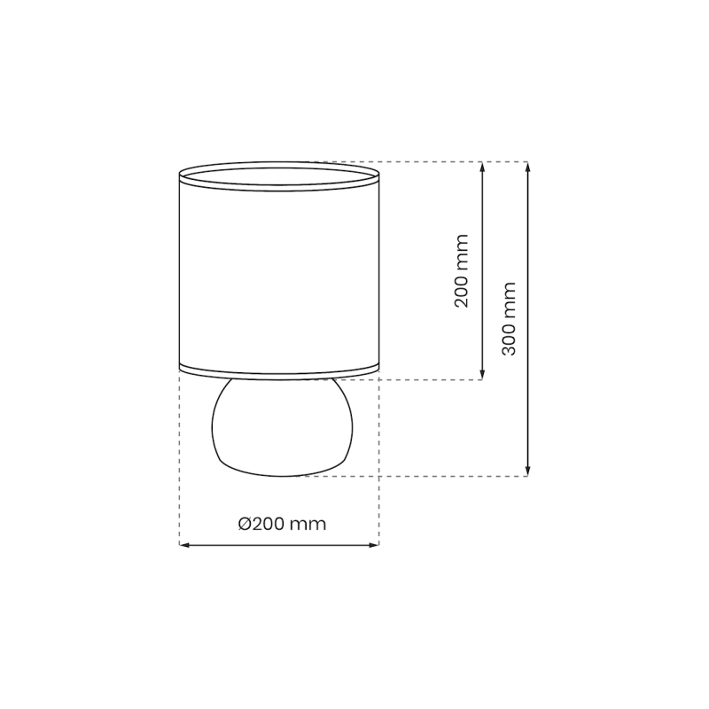 Нічна лампа VICKY WHITE 1xE27