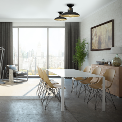 FELIX BLACK/GOLD Ceiling Lamp 1xE27