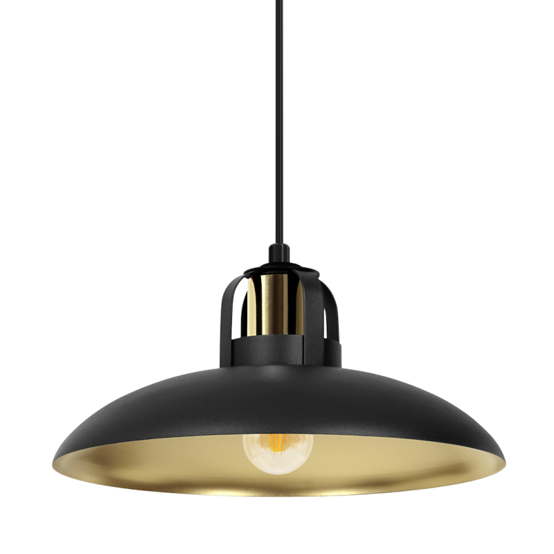 Hängelampe FELIX SCHWARZ/GOLD 1xE27