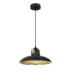 Lámpara colgante FELIX BLACK/GOLD 1xE27