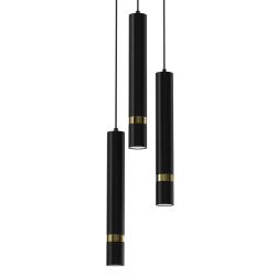 JOKER BLACK/GOLD Pendant Lamp 3xGU10