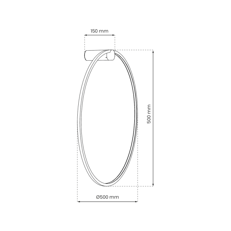 Wandleuchte Saturno Gold 25W LED