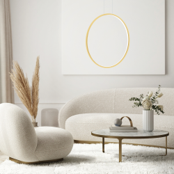 Lámpara colgante Saturno Gold 46W LED