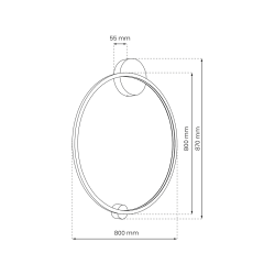 Стельова лампа Saturno Black 46W LED
