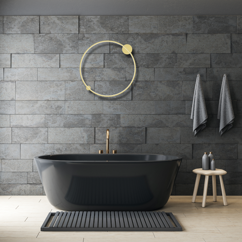 Deckenleuchte Saturno Gold 46W LED