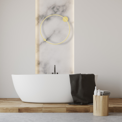 Deckenleuchte Saturno Gold 46W LED