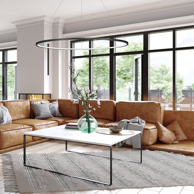 Підвісна лампа Saturno Black 57W LED