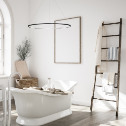 Lámpara colgante Saturno Black 57W LED