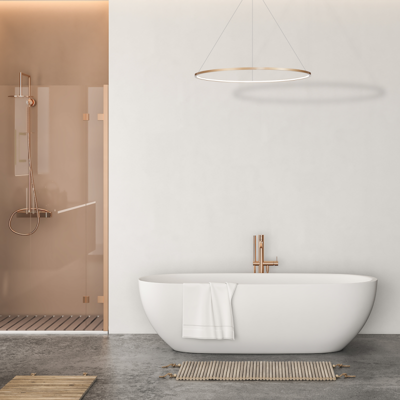 Lámpara colgante Saturno Gold 65W LED