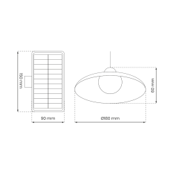 Solarleuchte Saturn Einzeln