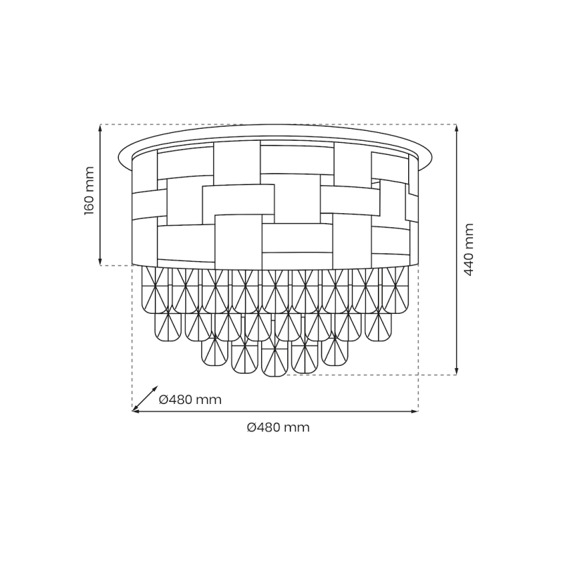 LUXURIA Ceiling Light 9xE14