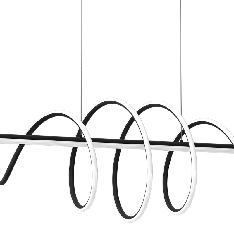 TWIST BLACK 90W LED PENDANT LAMP