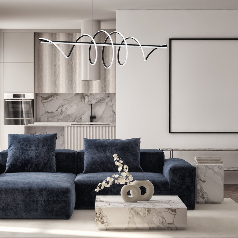 TWIST BLACK 90W LED PENDANT LAMP