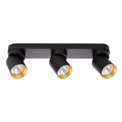 Andy Ceiling Lamp 3xGU10 Black + Gold