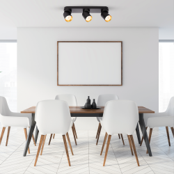 Andy Ceiling Lamp 3xGU10 Black + Gold