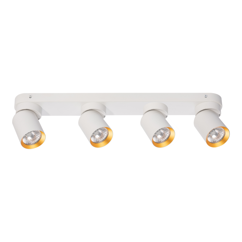 Deckenlampe Andy 4xGU10 Weiß + Gold