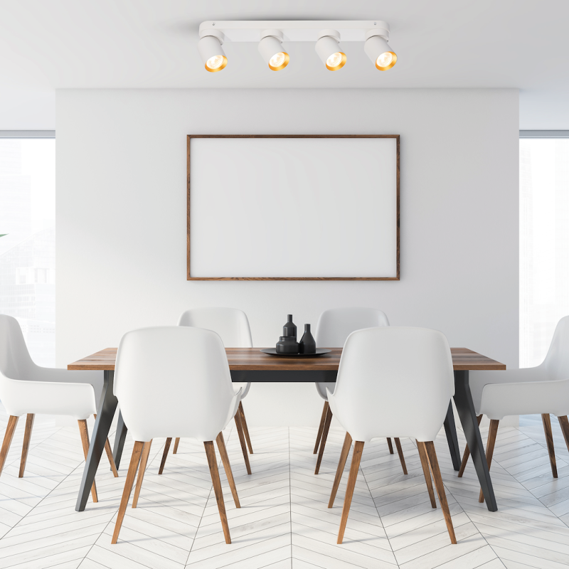 Andy Ceiling Lamp 4xGU10 White + Gold