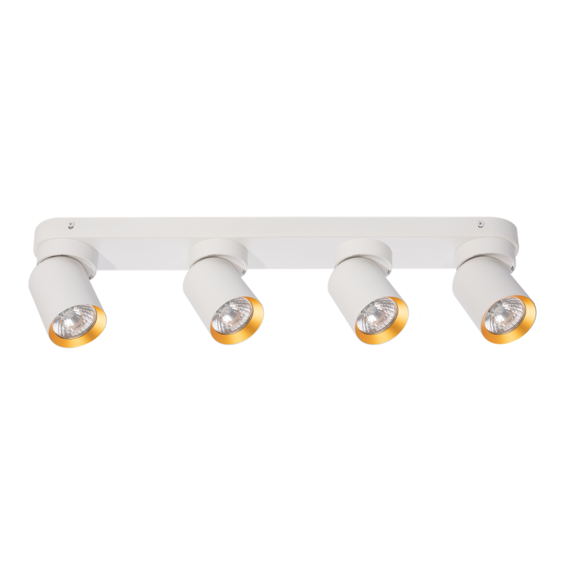 Andy Ceiling Lamp 4xGU10 White + Gold