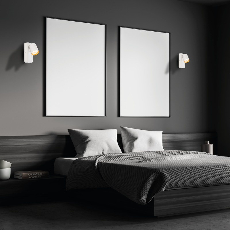 Aplique de pared Andy 1xGU10 Blanco + Dorado