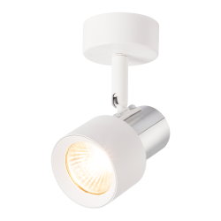 Spot Cino 1xGU10 Blanco + Cromo