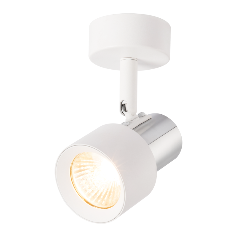 Spot Cino 1xGU10 Weiß + Chrom
