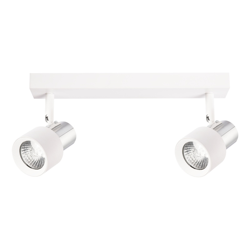 Cino Ceiling Lamp 2xGU10 White + Chrome